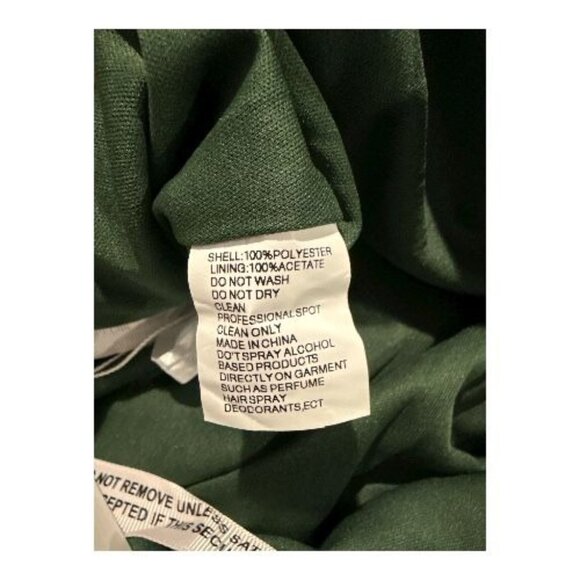 NWT MAC DUGGAL 20399 Long Sleeve Midi Party Dress Wrap Over Size14 Green Emerald - Picture 13 of 13